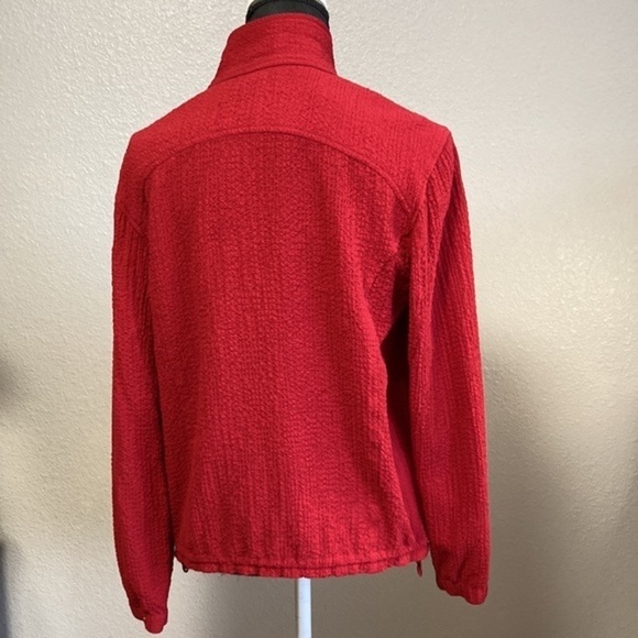 ORVIS VINTAGE 1990s Crinkle
Waffle Crepe Zip‎ Up Jacket Sz S - Picture 3 of 10